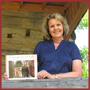 Barbara Barnett with her book about her husband's life as a songwriter in Nashville, TN.