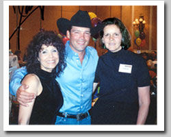 Jeanne with Clay Walker and Barbara Kaye
